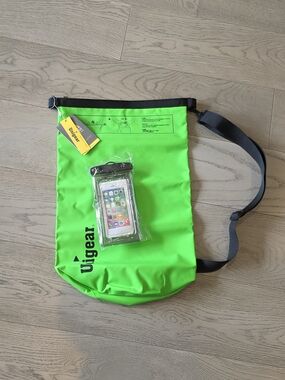 Waterproof Phone Pouch & Dry Bag in Neon Green